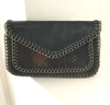 Sondra Roberts Whipstitched Clutch In Black/green In Multi