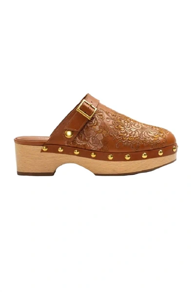 Johnny Was Women's Mono Clog Tonal Slippers In Brown
