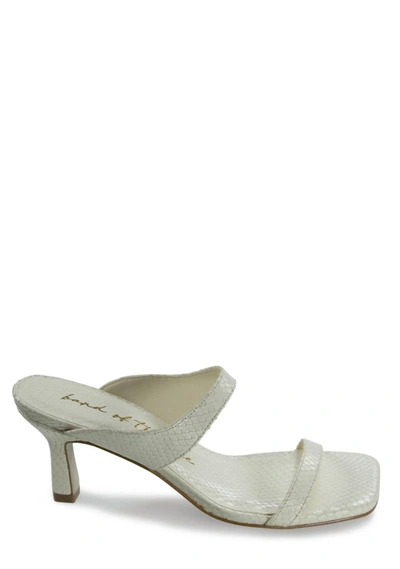 Band Of The Free Brandy Leather Heeled Sandal In White