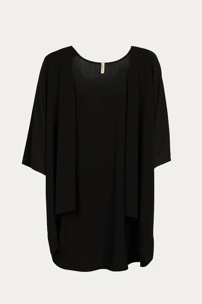 Lanston Philosophy Cocoon Cardigan In Black