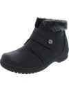 WANDERLUST PERTH WOMENS FAUX LEATHER FAUX FUR LINED ANKLE BOOTS