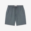 Derek Rose Marlowe Jersey Shorts, Charcoal In Pink