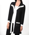 Angel Color-blocked Cutout Vest In Black/white In Multi
