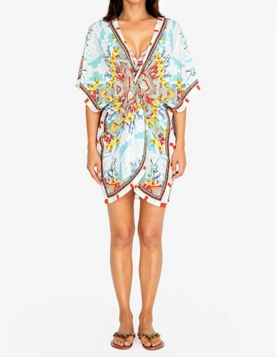 Johnny Was Lina Twist Front Tunic In Multi In Blue