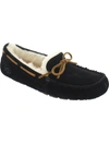 Ugg Dakota Womens Suede Shearling Lined Moccasin Slippers In Black