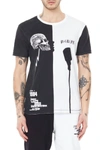 Elevenparis Paris Is Punk Knit Printed T-shirt In Black/white In Multi