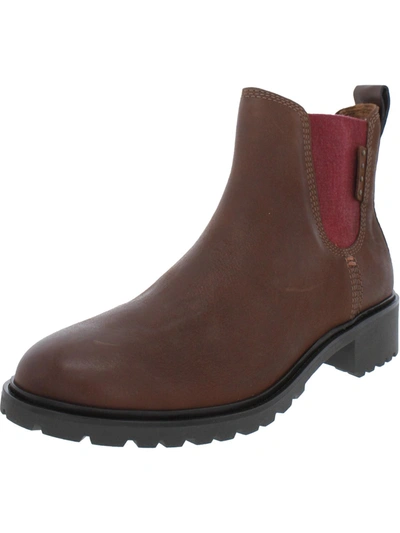 Cobb Hill Winter Chelsea Womens Leather Pull On Chelsea Boots In Brown