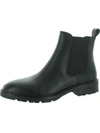 Steve Madden Leopold Womens Padded Insole Round Toe Chelsea Boots In Black