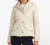 BARBOUR Cavalry Flyweight Quilt Jacket In Pearl/stone