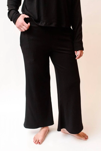 Askk Ny Ribbed Lounge Pant In Black