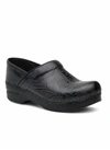 DANSKO PROFESSIONAL CLOG IN FLORAL TOOLED BLACK