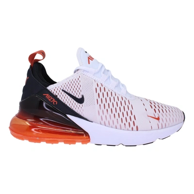 Nike Air Max 270 Low-top Sneakers In White/mantra Orange/cinnabar/black