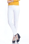 MULTIPLES JEAN STYLE ANKLE PANT IN WHITE