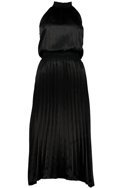 Bishop + Young Sari Halter Dress In Black