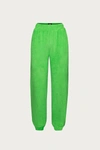 AFRM HAMILI TERRY JOGGER IN BRIGHT GREEN