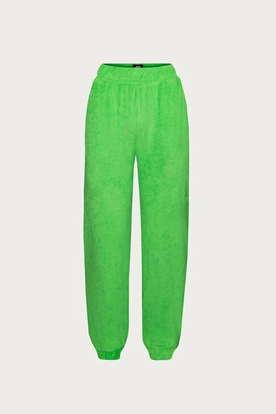 Afrm Hamili Terry Jogger In Bright Green