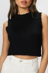 BEC & BRIDGE MON AMIE KNIT TOP IN BLACK