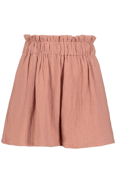 Bishop + Young Bonnes Vacances Sardinia Short In Coral In Pink