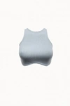 Geel Rowa Ribbed Stretch-modal Jersey Cropped Top In Sleet In Multi