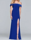 FAVIANA OFF THE SHOULDER GOWN IN ROYAL BLUE