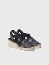 Toni Pons Terra Medium Wedge Espadrilles In Black