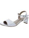 Walking Cradles Lydia Womens Embossed Metallic Kitten Heels In Multi