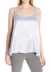 Pj Harlow Daisy Satin Tank With Braided Straps & Elastic Back In Lavender In Purple
