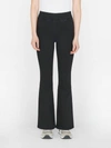 Frame Jetset Crop Mini Boot Pintuck Jeans Sheen Noir In Multi
