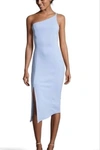 Issue New York One Shoulder Asymmetrical Dress In Tiffany Blue In Multi