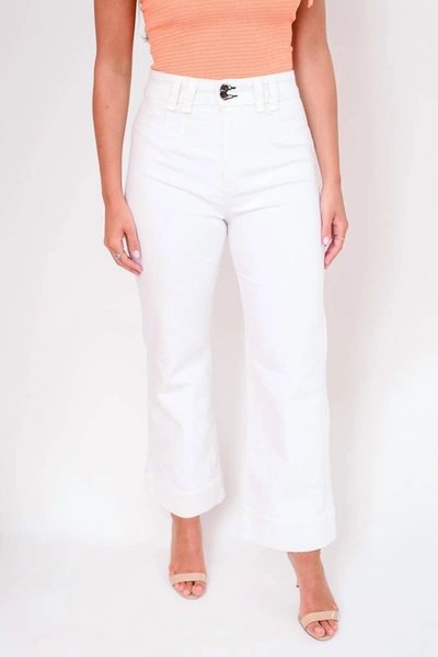 Askk Ny High Rise Straight Jean In White