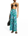 JETS VIVA WIDE LEG PANT IN TROPICAL FLORAL PRINT