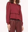 Cami Nyc Adene Veagan Leather Pants In Auburn In Red