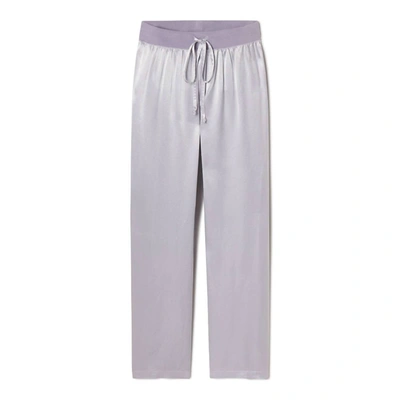 Pj Harlow Jolie Satin Pant With Draw String In Lavender In Purple