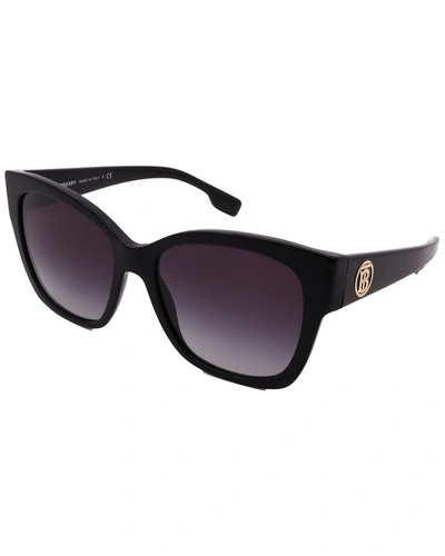 Burberry Women's Be4345 54mm Polarized Sunglasses In Black