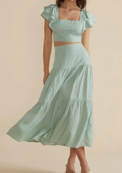 Minkpink Angove Midi Skirt In Mint In Green