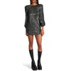 Steve Madden Women's Delorean Sparkling Puff-sleeve Mini Dress In Pink
