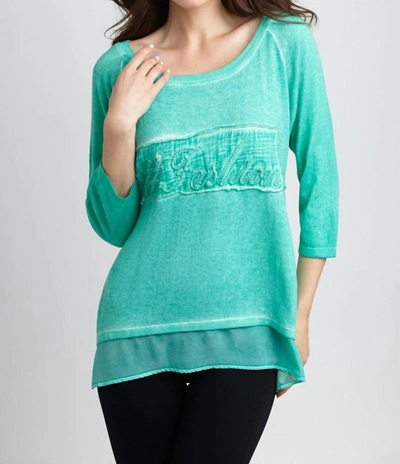 Angel #fashion Top In Teal In Blue