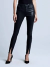 L AGENCE JYOTHI COATED JEAN IN NOIR COATED