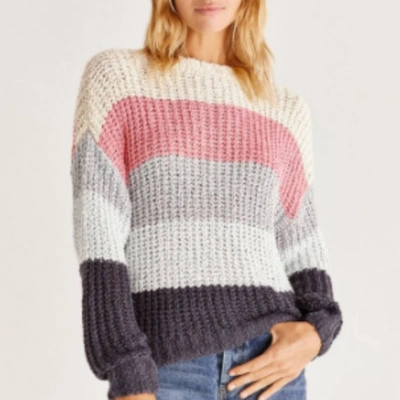 Z Supply Marlowe Stripe Sweater In Multi