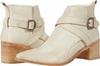 Free People Back Loop Ankle Boot In Bone In Beige