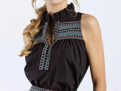 Sundays Miley Top In Black In Multi