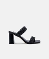 Dolce Vita Paily Rhinestone Heels Sandal In Black Rhinestone In Multi