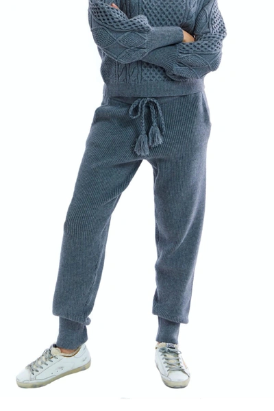 Allison New York Cozy Knit Pants In Grey