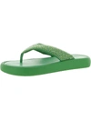 Inc Essily Womens Rhinestone Slip On Flatform Sandals In Multi