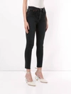 Re/done 1893whrac High Rise Ankle Jean In Faded Black