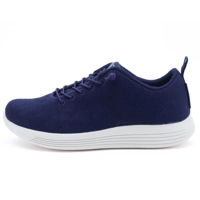 Woolloomooloo Cheviot In Navy In Blue