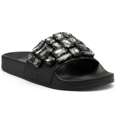 Jessica Simpson Stazee  Slide Sandal In Black