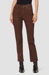 Hudson Nico Mid Rise Straight Jeans In Coated Tortoise Shell In Multi