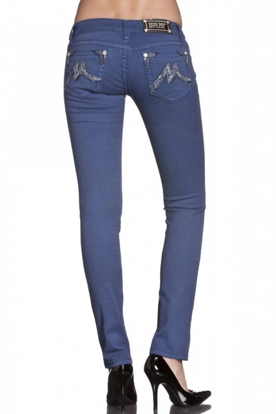 Miss Me Skinny Colored Denim In Cobalt In Blue