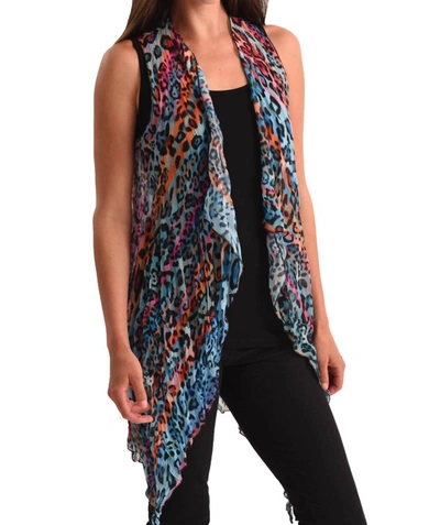 Angel Vibrant Leopard Vest In Multi